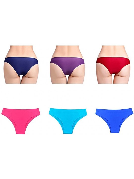 Sexy Seamless Underwear Invisible Bikini No Show Women Panties 6 Pack