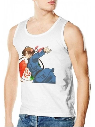 Undershirts Hetalia Adult Tank Top Cotton Sleeveless T-Shirts Casual Workout Muscle Athletic Vest Undershirts Black - White -...