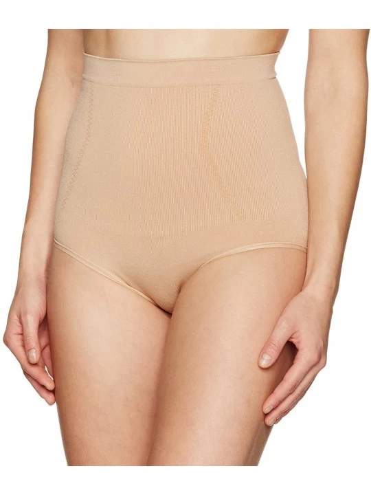 Shapewear Women's Seamless Waist Cinching Shapewear Brief - Nude - CL12NSU4LY9 $15.96