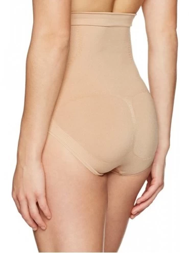 Shapewear Women's Seamless Waist Cinching Shapewear Brief - Nude - CL12NSU4LY9 $15.96