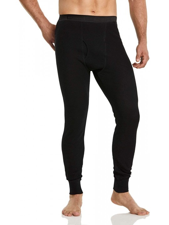 Men's Thermal Underwear Pants- Midweight Waffle Knit Long Johns- Winter ...