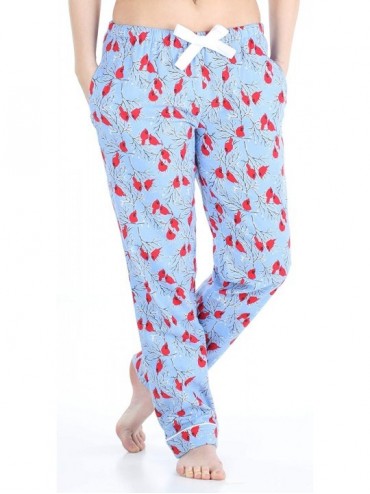 Women's Cotton Flannel Pajama PJ Pants with Pockets - Cardinals ...