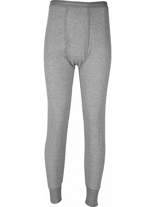 Big Men's Thermal Underwear Pants - Traditional Long Johns - Gray ...