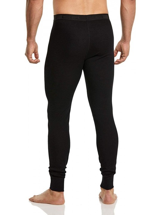 Men's Thermal Underwear Pants- Midweight Waffle Knit Long Johns- Winter ...
