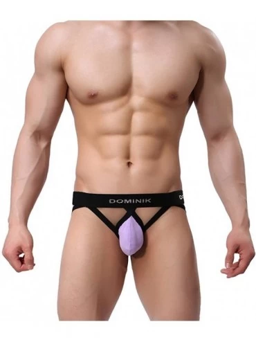 G-Strings & Thongs Mens Jock Straps Thongs Underwear - English Lavender - CV17Z6TDQSA $9.58