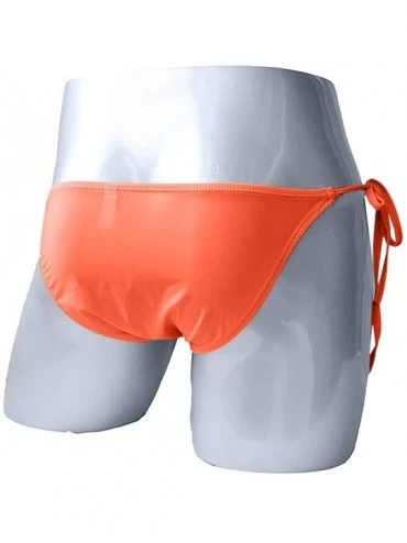 Panties Women Sexy Bandage G-Sring Thong Bikini Underwear Low Waist Briefs - Orange - C918TQG448O $12.05