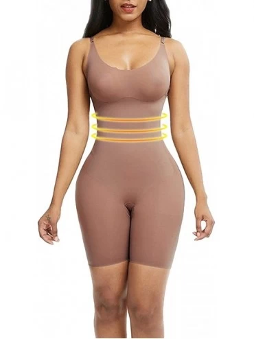 Shapewear Women Waist Trainer Bodysuit Double Slim Full Body Shapewear Breathable Smooth Corset - 064-apricot - CJ1996A24WT $...