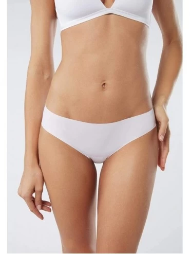 Panties Womens Seamless Microfiber Snug-Fit Panties - White - 001 - White - CH18E4SH9DT $23.21