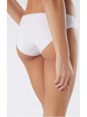 Panties Womens Seamless Microfiber Snug-Fit Panties - White - 001 - White - CH18E4SH9DT $23.21