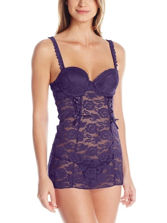 Baby Dolls & Chemises Women's Rachel Chemise - African Violet - C012B02JGW1 $35.63