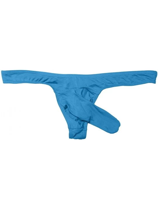 G-Strings & Thongs Men's Sexy Elephant Nasal Panties Modal Thong Briefs Multi Pack - Color Blue - C118Z0004OR $8.25