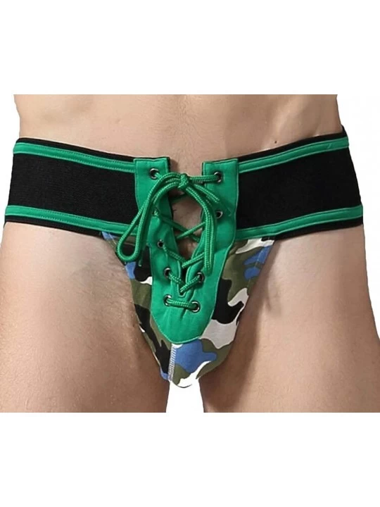 Briefs Men's Lingerie Cotton Tie Rope Sexy Athletic Supporter Jockstrap Underwear Panties - 7 - C718SULD4RE $24.23