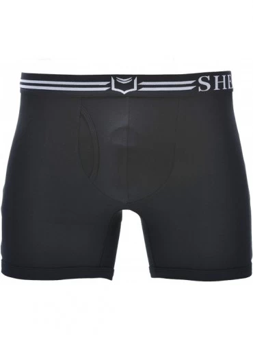 Boxer Briefs Men's Underwear with Dual Pouch 4.0 Boxer Briefs - Black/White - CY12O5U984I $24.65