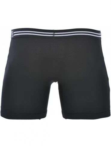 Boxer Briefs Men's Underwear with Dual Pouch 4.0 Boxer Briefs - Black/White - CY12O5U984I $24.65