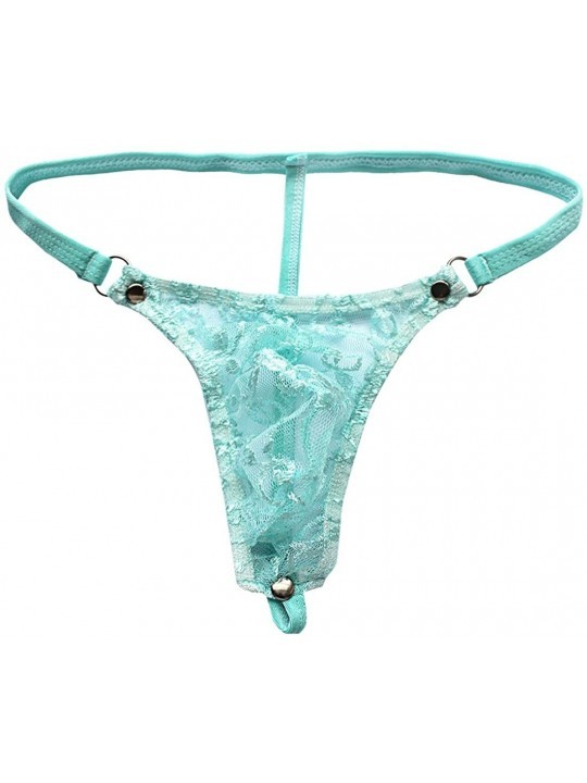 Men's Bikini Briefs Floral Lace Sexy G-String Thongs See Through ...