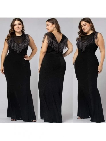 Garters & Garter Belts Women's Sexy Off Shoulder Maxi Dress- Elegant Evening Long Formal Prom Bodycon Party Maxi Dress - Blac...