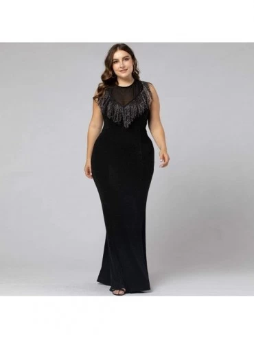 Garters & Garter Belts Women's Sexy Off Shoulder Maxi Dress- Elegant Evening Long Formal Prom Bodycon Party Maxi Dress - Blac...