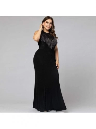 Garters & Garter Belts Women's Sexy Off Shoulder Maxi Dress- Elegant Evening Long Formal Prom Bodycon Party Maxi Dress - Blac...