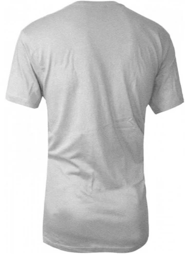 Undershirts Men's V-Neck T-Shirts- Plain Short Sleeve Comfort Soft Cotton Tee Undershirts - Single1pc_heather Grey - CI18AM7Z...