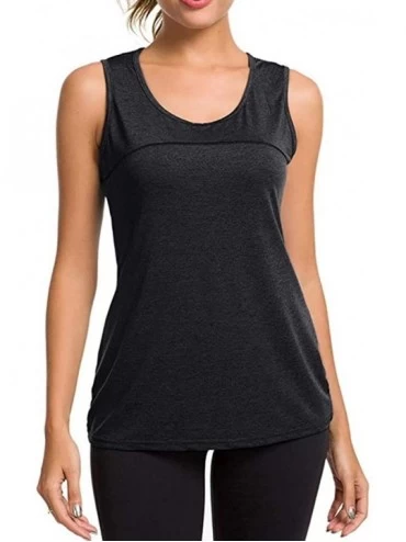 Camisoles & Tanks Workout Clothes for Women Cute Open Back Yoga Tops Muscle Tank Running Tank Tops Lightweight Soft Athletic ...