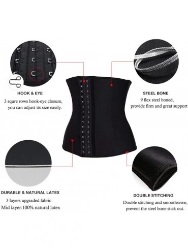 Shapewear Waist Trainer for Women Weight Loss Hourglass Waist Cincher Trimmer Sport Girdle - Beige-3 Layers - C818SU64WRM $21.45