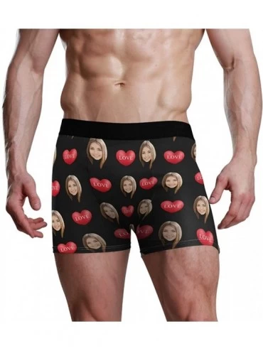 Boxer Briefs Custom Men's Print Boxer Briefs with Photo Face-Personalized Underwear for Men Women- Great Gift - 09 - CH19CA0N...