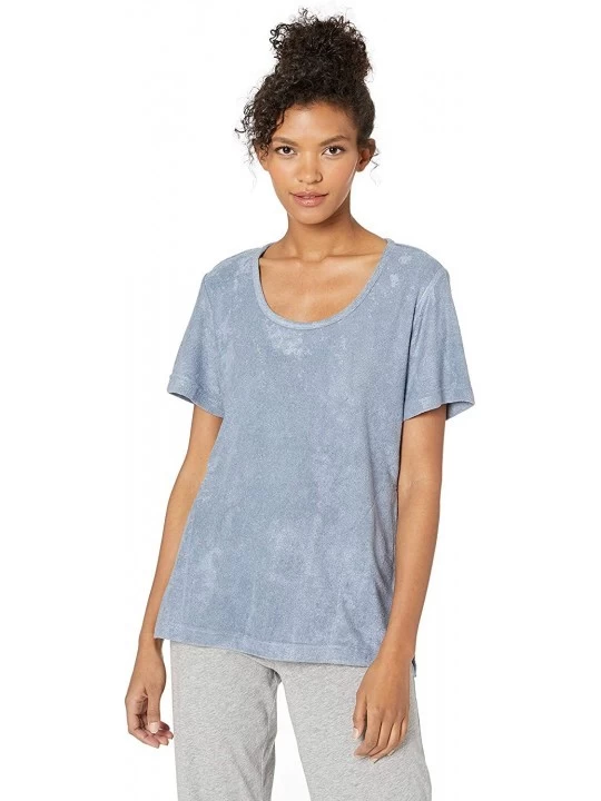 Tops Women's Brushed Terry Top - Stone - C0189G0MXRI $40.63