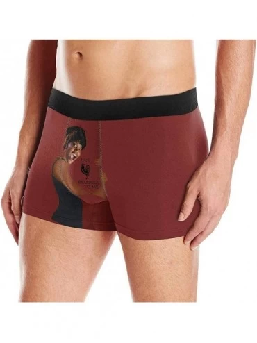 Boxer Briefs Custom Men's Boxer Briefs with Funny Photo Face- Personalized Novelty Underwear This Belongs to Me in Black - Mu...