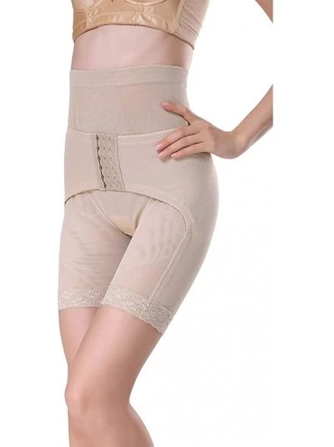 Bras Women High Waist Black Lace Female Shorts Comfortable Shapewear Pants - Beige - CS19082SUG2 $13.79