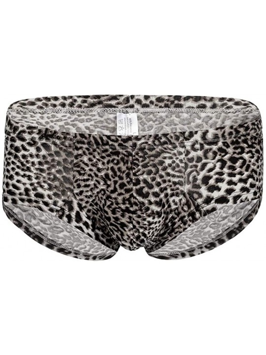 Sexy Men's Mini Low Waist Small Boxer Underwear Leopard Underwear Bulge ...