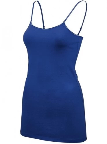 Camisoles & Tanks Womens Basic Camisole Tank Top - Ink Blue - CU18TCHG2SR $10.71