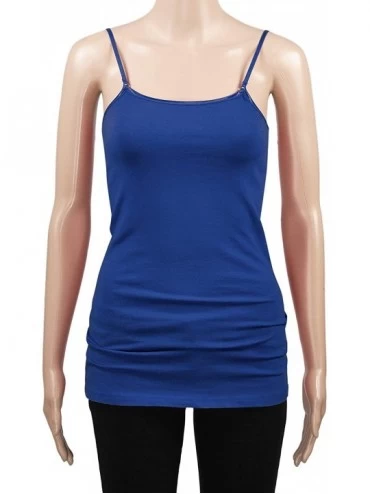 Camisoles & Tanks Womens Basic Camisole Tank Top - Ink Blue - CU18TCHG2SR $10.71