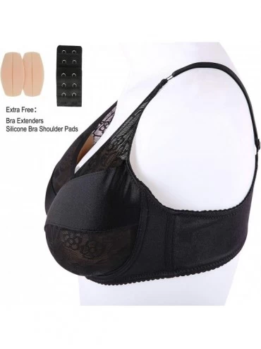 Accessories Silicone Breast Forms Pocket Bra for Mastectomy Crossdresser Cosplay - Black - CH18L9MZ46O $16.66
