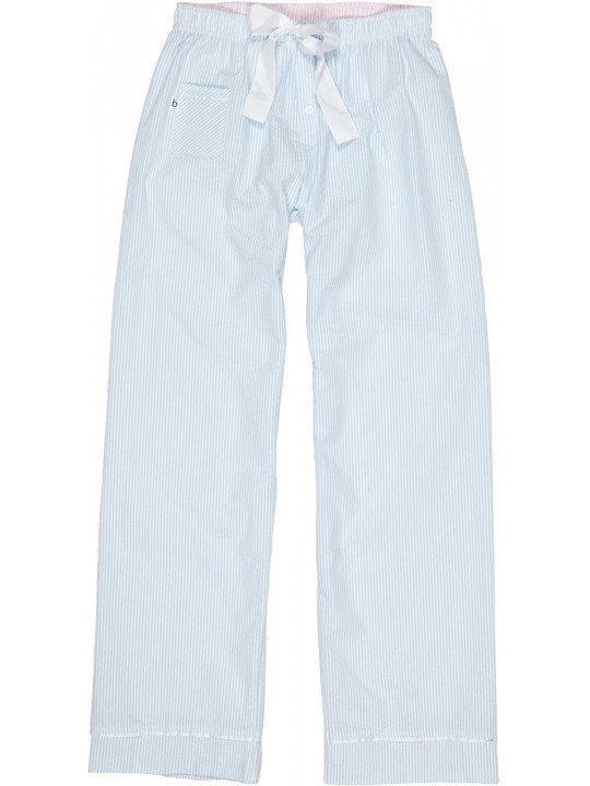Women's Cotton Seersucker Pajama Pants - Cotton Candy Pink - C311C0FOI99