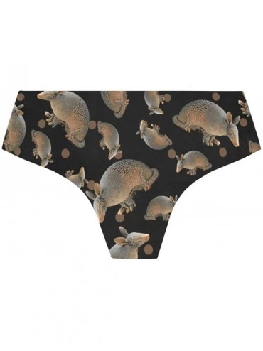 Panties Women Funny Briefs Armadillo Soft Invisible Seamless Underwear Panties - Armadillo - CU18A3UEWII $16.06