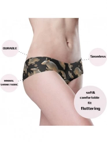 Panties Women Funny Briefs Armadillo Soft Invisible Seamless Underwear Panties - Armadillo - CU18A3UEWII $16.06