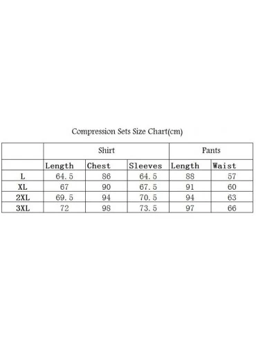 Thermal Underwear Mens Thermal Underwear Suit Winter Warm Stretchy Base Layer Compression Long Johns Set - CV192KRRDAH $38.20