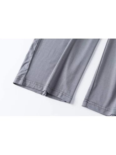 Bottoms Women's Soft Cotton Lounge Pajama Pants with Pockets - Dark Grey - C119944GXD8 $13.83