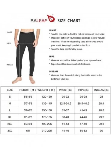 Thermal Underwear Men's Heavyweight Thermal Underwear Pants Fleece Lined Long Johns Baselayer Bottom - 1-black - CB18LE9U3W9 ...