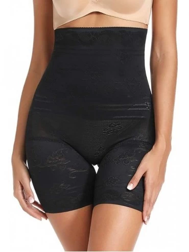 Shapewear High Waist Body Shaper Shorts for Women Tummy Control Shapewear Shorts Thigh Slimmer Panties - Black (Firm Control)...