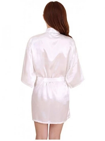 Robes Sexy Satin Night Robe Lace Bathrobe Perfect Wedding Bride Bridesmaid Robes Dressing Gown for Women. As the Photo Show6 ...