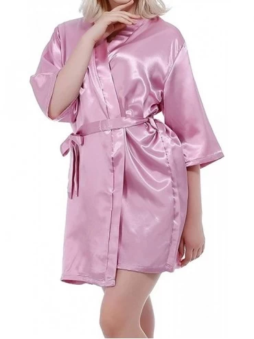 Robes Sexy Satin Night Robe Lace Bathrobe Perfect Wedding Bride Bridesmaid Robes Dressing Gown for Women. As the Photo Show6 ...