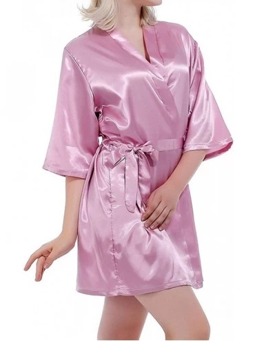 Robes Sexy Satin Night Robe Lace Bathrobe Perfect Wedding Bride Bridesmaid Robes Dressing Gown for Women. As the Photo Show6 ...