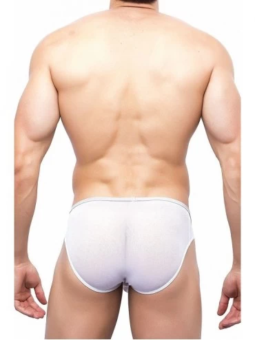 Bikinis Men's Sock It Bikini Brief JSSK01 - (Ap) White Mesh - CF182SU76KO $27.41