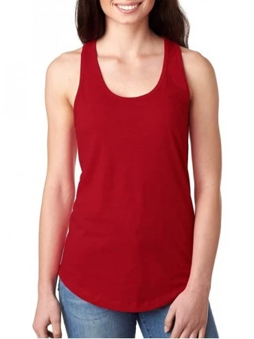 Camisoles & Tanks Savage Womens Racerback Tank Top - Red - CZ1885A03Z8 $16.78