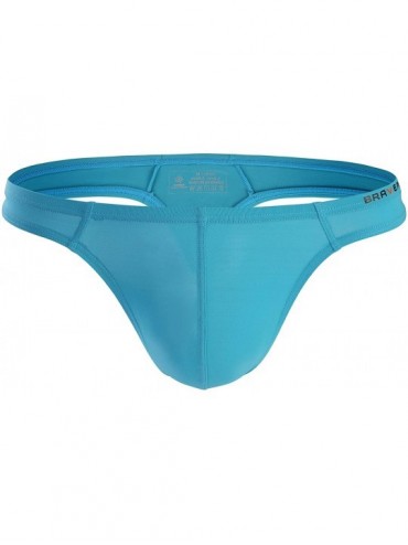 Soft and Smooth Sexy Thong Opaque Men's T-Back Elastic G-String - Sky ...