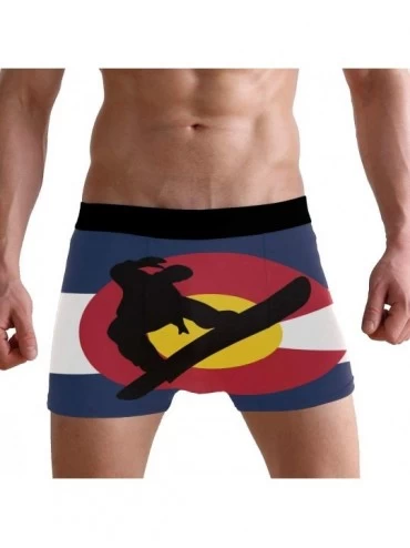 Boxer Briefs Police Blue Line Flag Boxer Briefs Men's Underwear Boys Stretch Breathable Low Rise Trunks - Colorado Snowboard ...