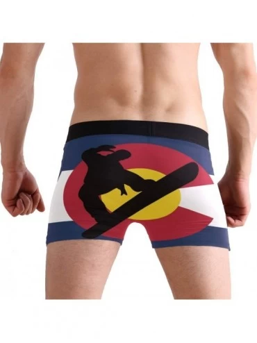 Boxer Briefs Police Blue Line Flag Boxer Briefs Men's Underwear Boys Stretch Breathable Low Rise Trunks - Colorado Snowboard ...