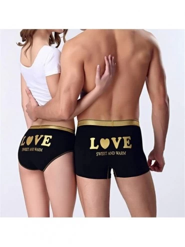 Boxer Briefs 2pcs/lot Couple Boxer Fashion Sexy Lovers Modal Soft Underwear Men's and Women's Shorts - Women-l - CZ18HQOOSM4 ...