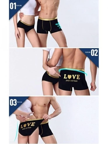 Boxer Briefs 2pcs/lot Couple Boxer Fashion Sexy Lovers Modal Soft Underwear Men's and Women's Shorts - Women-l - CZ18HQOOSM4 ...